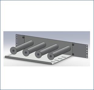Overlengths module with 4 pcs. spool rear